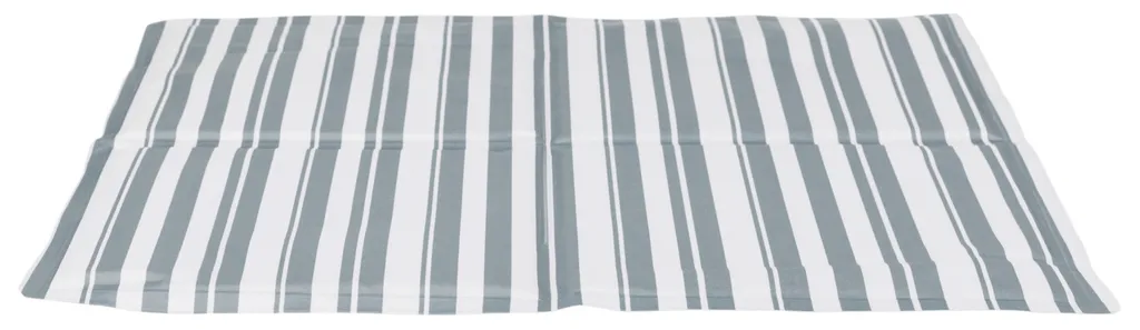 Tappeto Raffreddante Trixie per Cani in Viaggio | Bianco Grigio Righe