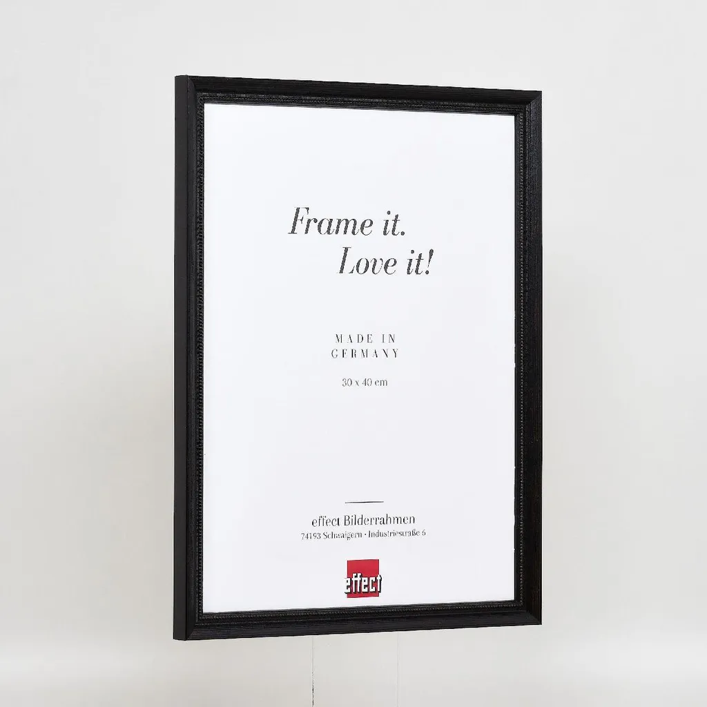Cornice Nera 20x28 Legno Effect Profilo 48 - Vetro Antiriflesso Professionale - 5