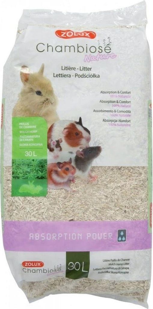 Zolux Chambiose Natur Kaninchenfutter Nagetiere 30 L