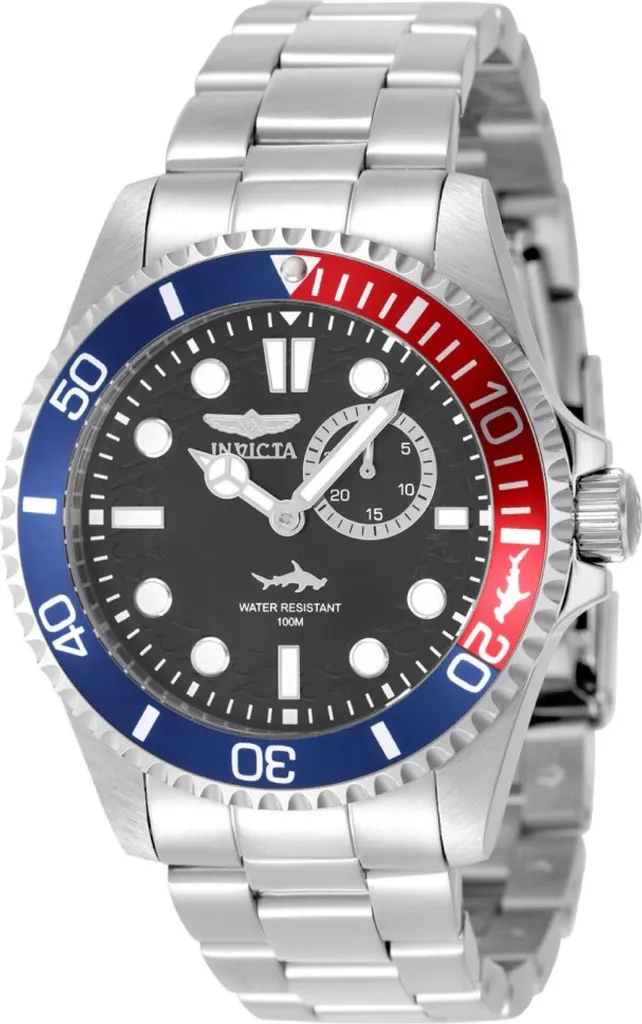 Invicta Pro Diver 49274 Orologio Elegante Uomo Acciaio e Nero 43mm
