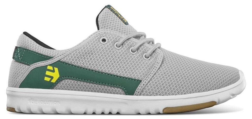 Etnies Scout-Schuhe, hellgrau/gelb, Schuhgröße 39