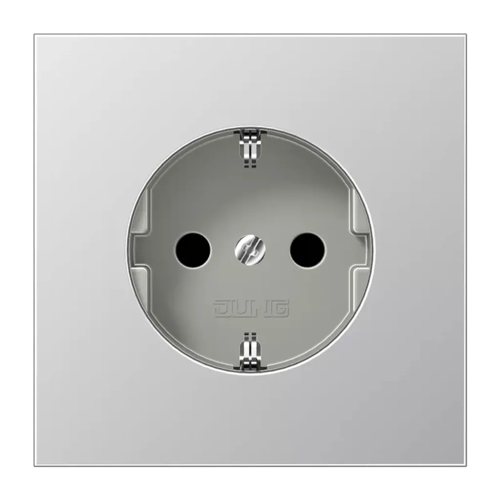 Jung prise de courant CEBEC, AL1520KI Aluminium, pour installation moderne
