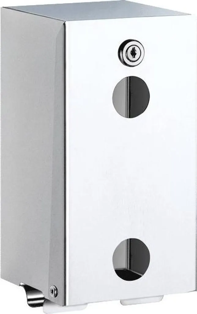 Distributeur papier toilette anti-vandalisme inox 2 rouleaux Delabie