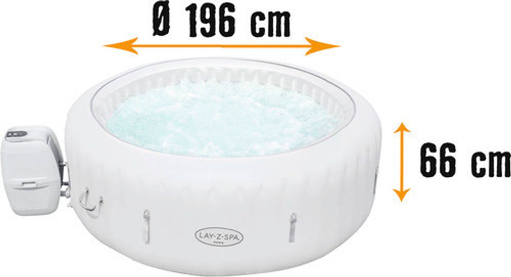 Bestway® LAY-Z-SPA® LED vířivka Paris AirJet™ 196 x 66 cm, Obrázek produktu 42