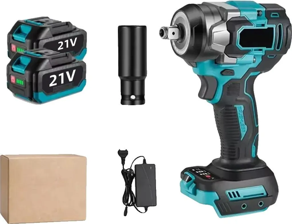 Avvitatore Impulsi Brushless Alta Coppia 1200Nm - Kit 2 Batterie 4.0Ah