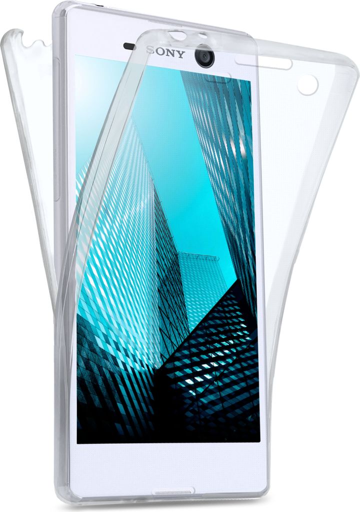 DOUBLE-Case für Sony Xperia M5, Farbe:Crystal