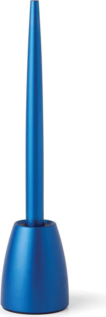 Lexon Scribalu Blu: Penna Roller con Base in Alluminio Spazzolato
