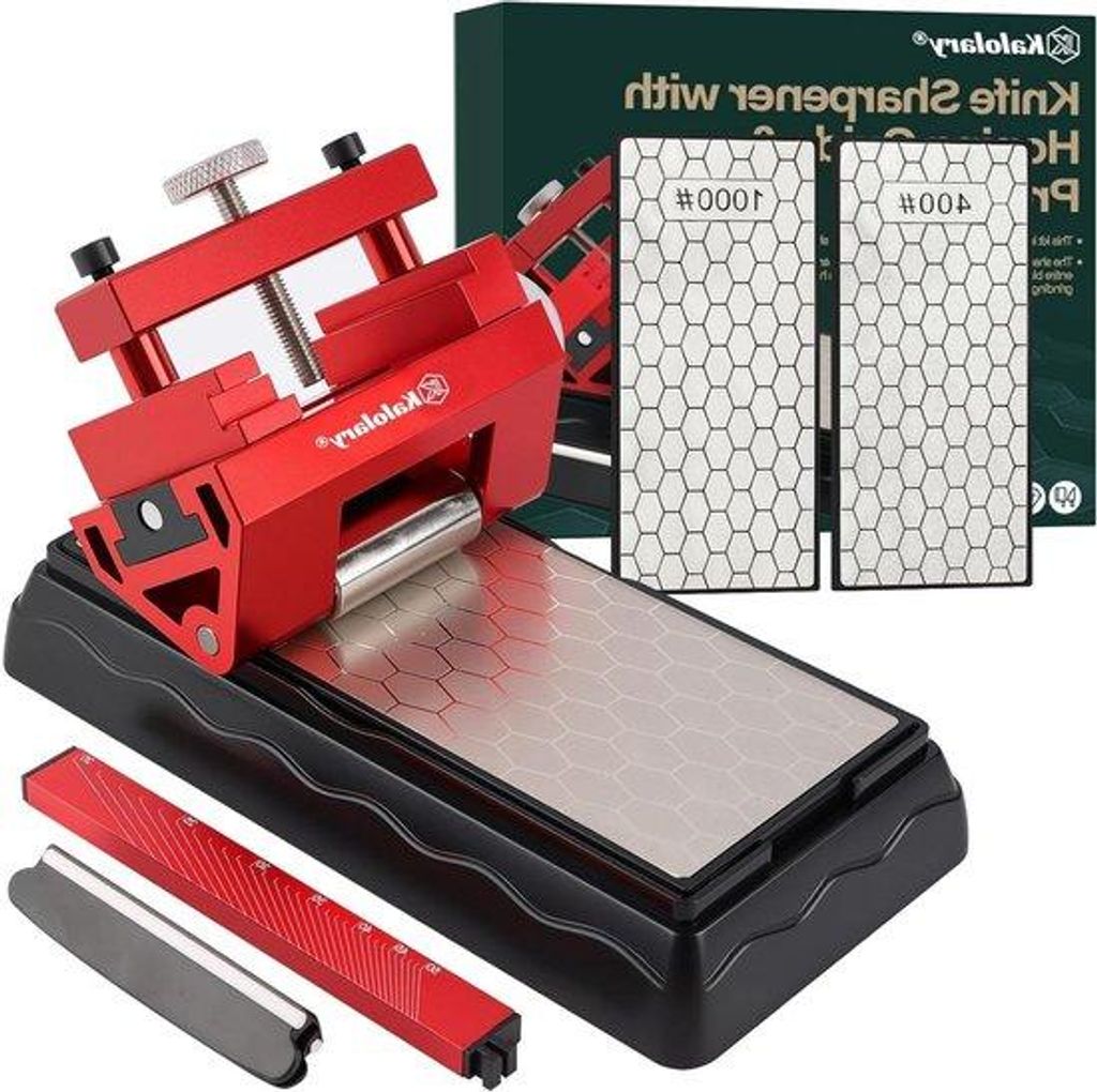 Diamantenschleifstein-Set, Aluminium, 400/1000 Körner, Camping
