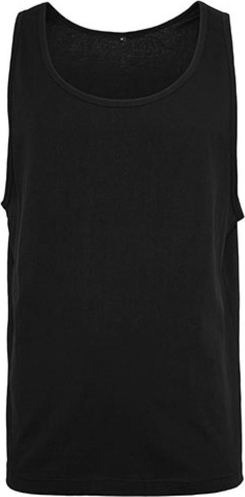 Build Your Brand BY003 | Jersey Big Tank Herren T-Shirt - Farbe: Black - Größe: 3XL