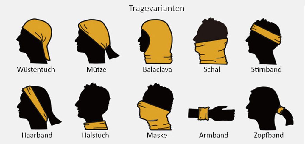 Multifunktionstuch Halstuch Schlauchtuch Atmungsaktiv Produktbild 4
