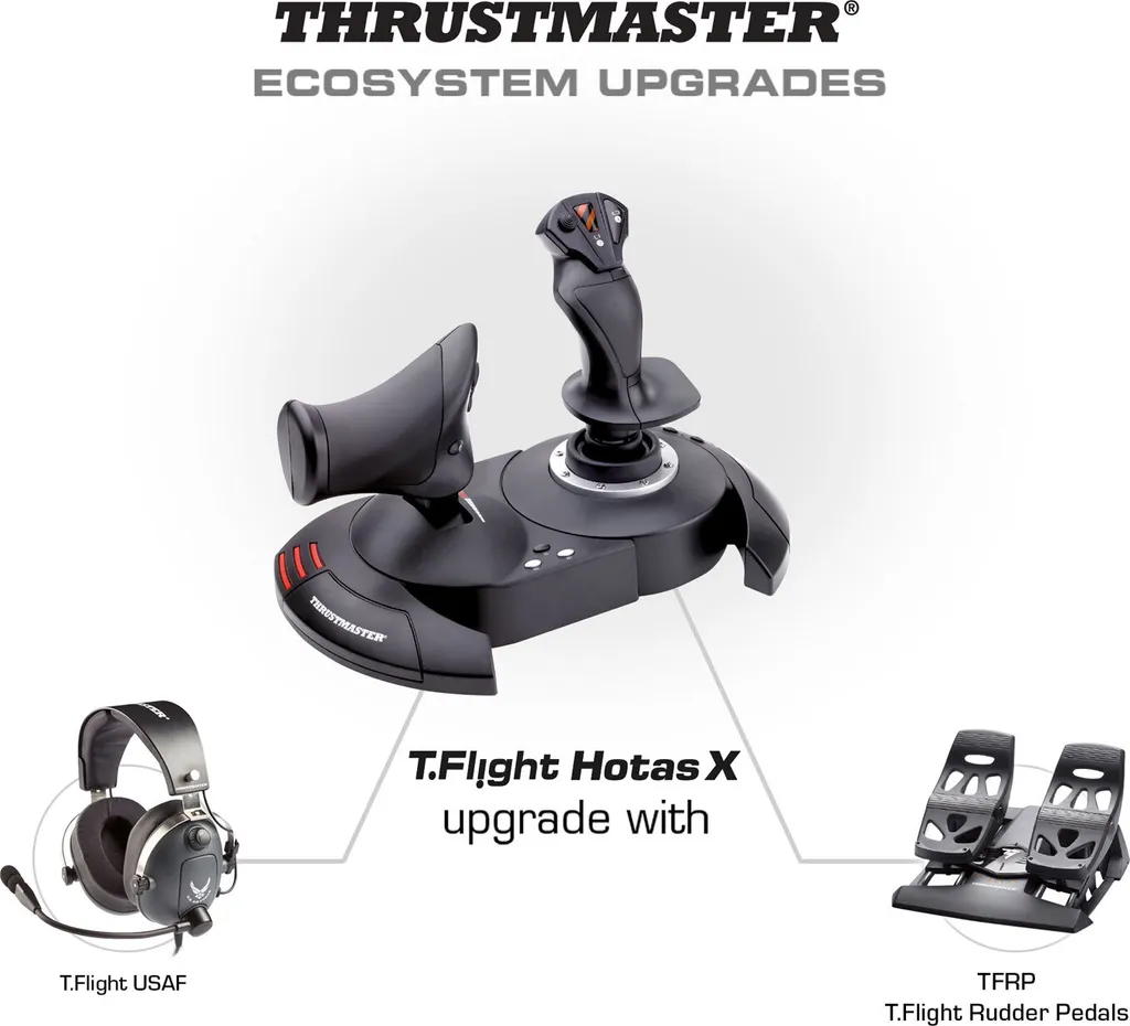 Simulateur de vol Thrustmaster T.Flight Hotas X Joystick complet PC - 17