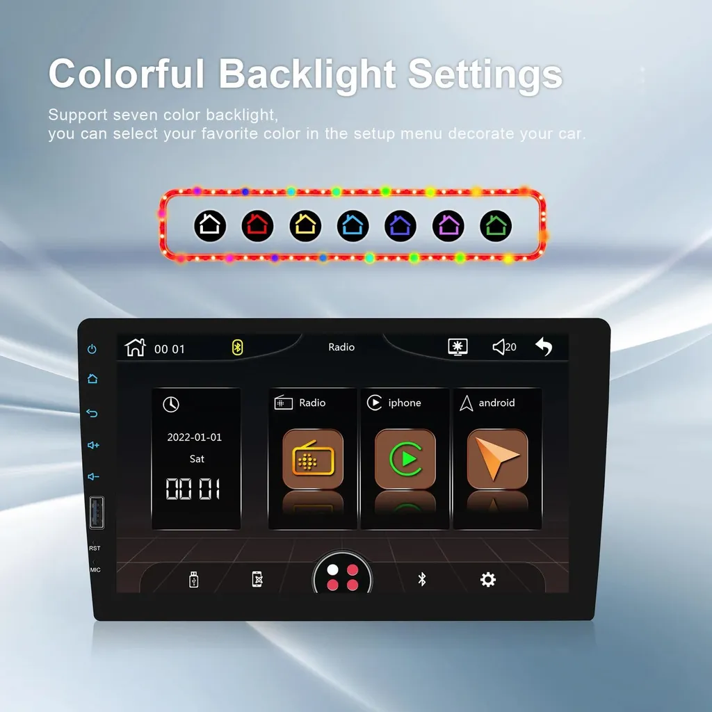 Autoradio Bluetooth 1 DIN : Écran Tactile pour Remplacer votre Poste - 7