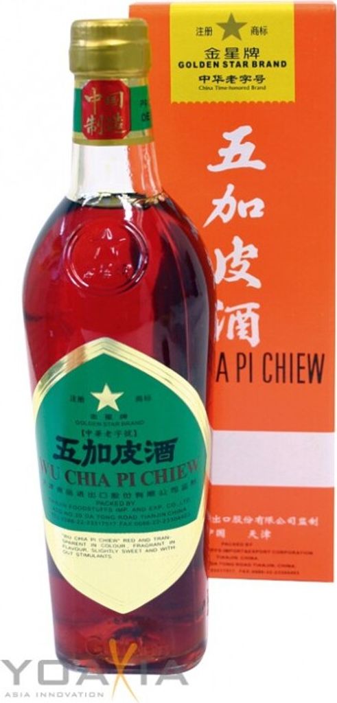 WU CHIA PI CHIEW 500ml Spirituose mit Kräuterauszügen 54% vol. GOLDEN STAR Brand