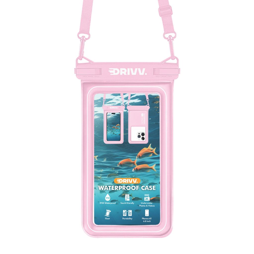 Drivv. Wasserdichte Handyhülle – Schwimmfähig – Produktbild 