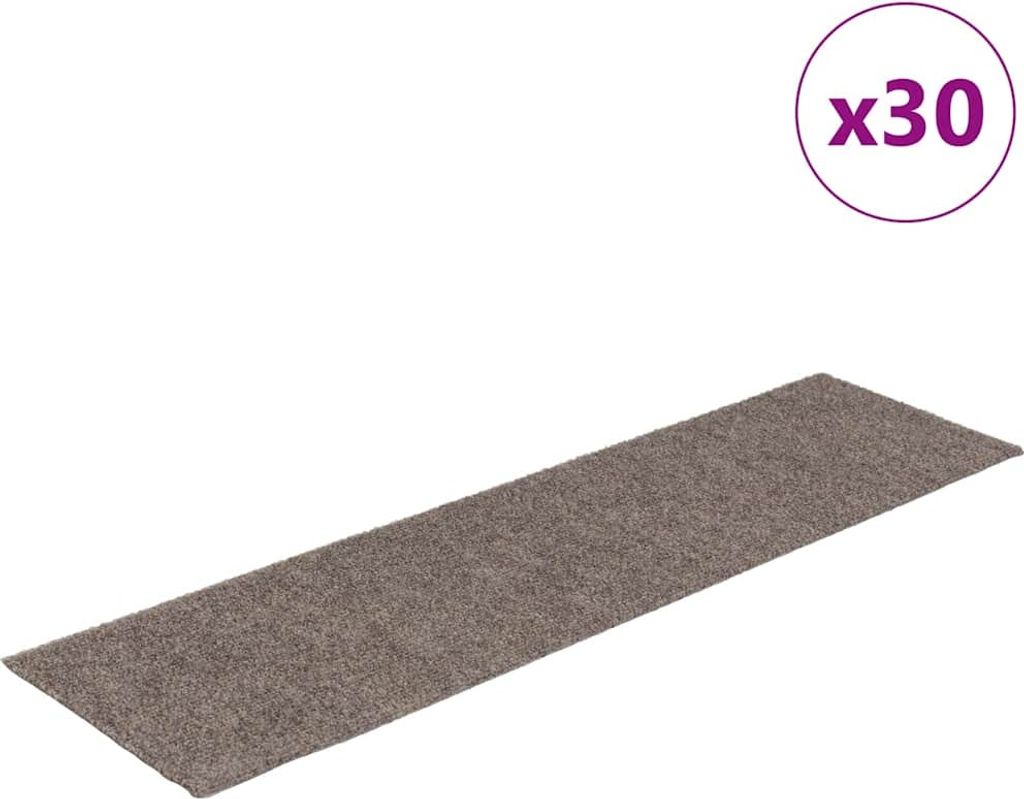 Stufenmatten Selbstklebend 30 Stk. 76x20 cm Beige Rechteckig