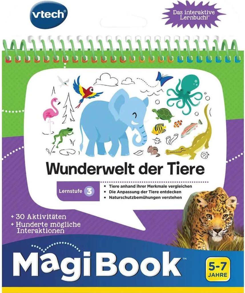 VTech - MagiBook - Lernstufe 3 - Wunderwelt der Tiere Produktbild 