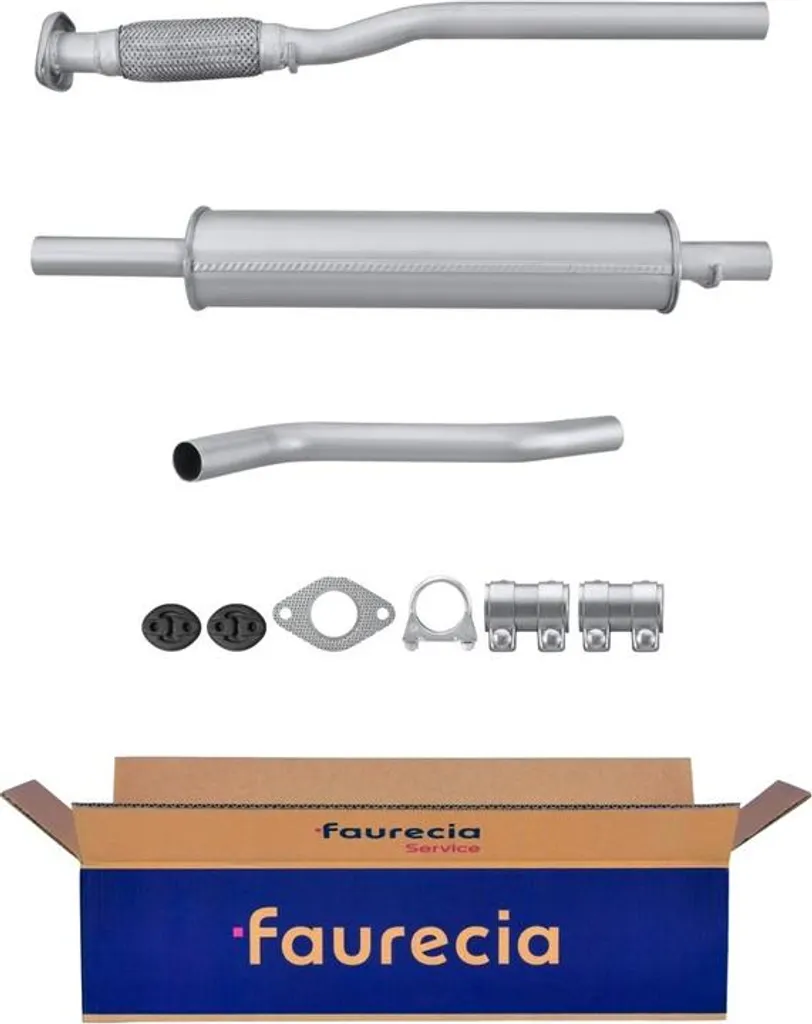 Tube intermédiaire d'échappement FAURECIA Fiat Punto - Silencieux Central