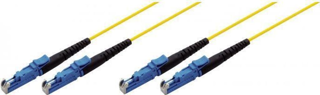 Tecline 39980002 Glasfaserkabel 2 m 2x E-2000 OS2 Gelb (39980002)