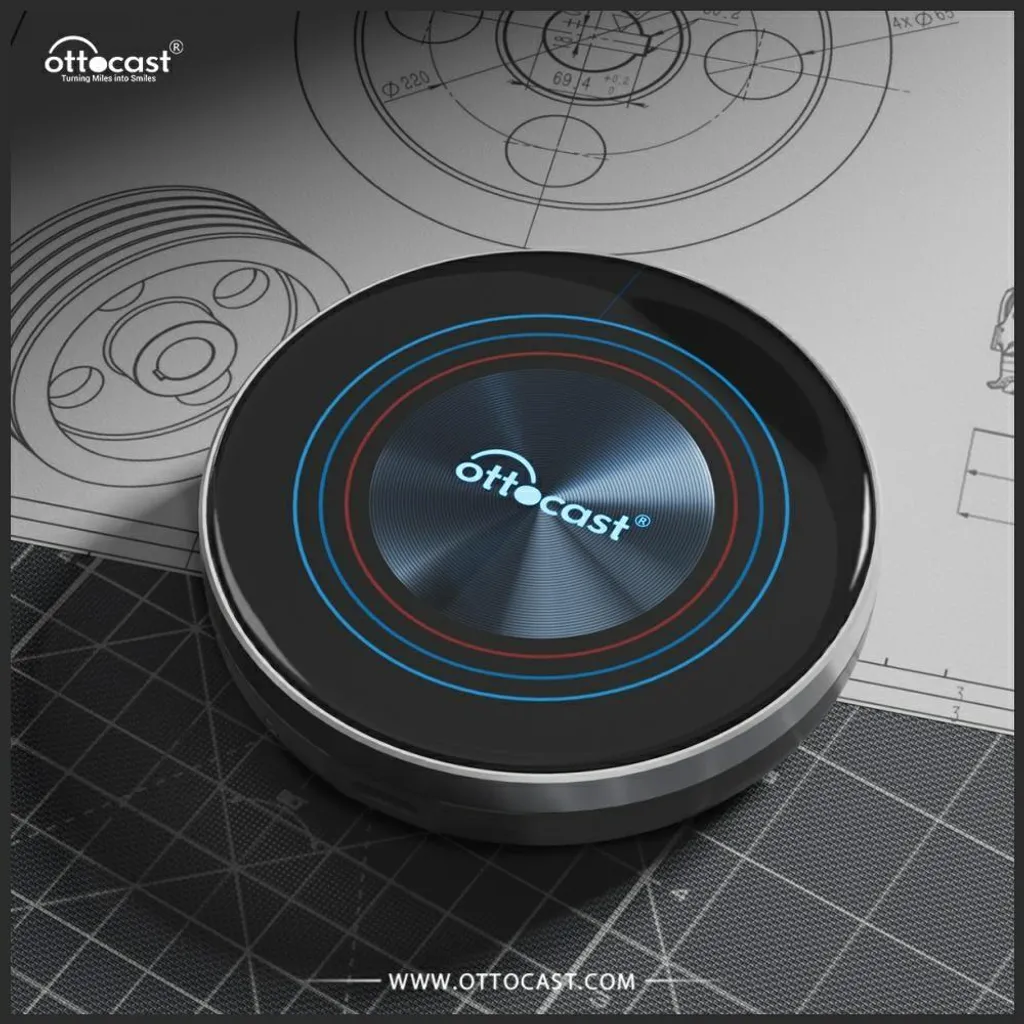 Ottocast I3 Adaptateur sans Fil avec Processeur Rapide et Design Noir - 6