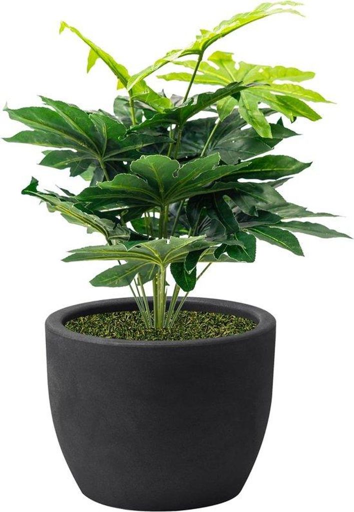 Italiänischer Keramik-Blumentopf Ø 30 cm Antraciet