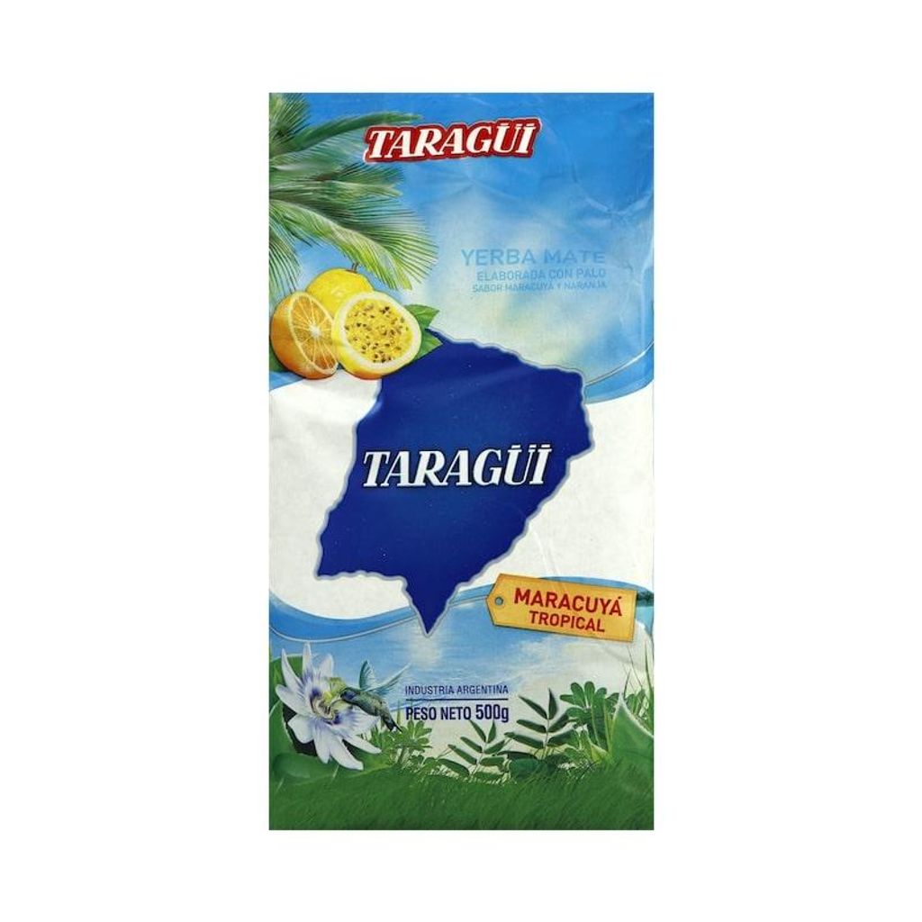 Taragui Mate Tee Maracuya Tropical 500g | Mate Tee aus Argentinien | Energie Getränk