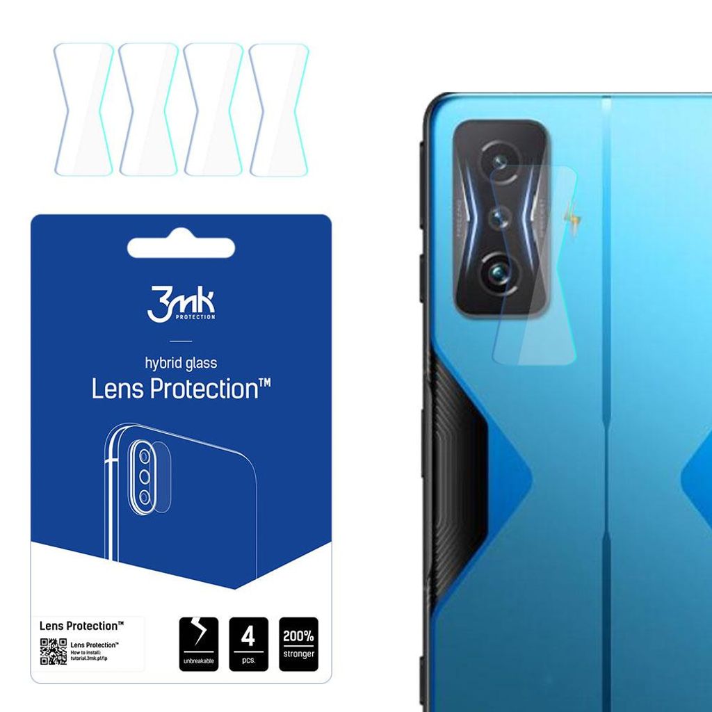 3mk Hybridglas Lens Protection für Xiaomi POCO F4 GT/Redmi K50 GE Kamera Objektiv Kameralinse 0,16mm 6H (4 Stück)