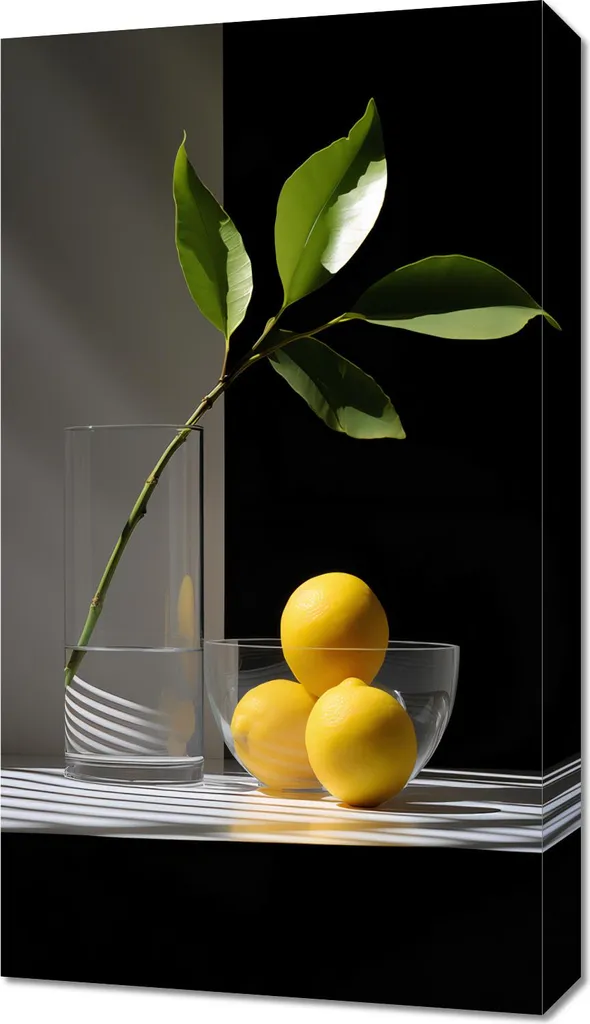 Quadro Agrumi di Sicilia 40x70 - Arredo Casa Stile Mediterraneo