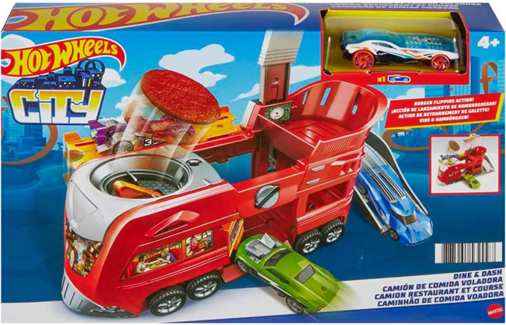 Circuit Hot Wheels City Cool Restaurant : Jouet de Ville pour Enfant