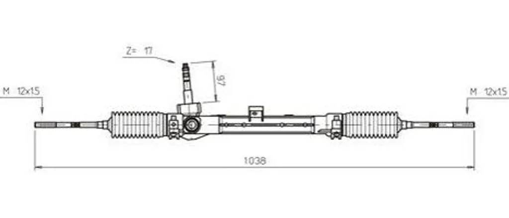 Boîtier de direction General Ricambi FI4113 OE 46534833 pour Punto