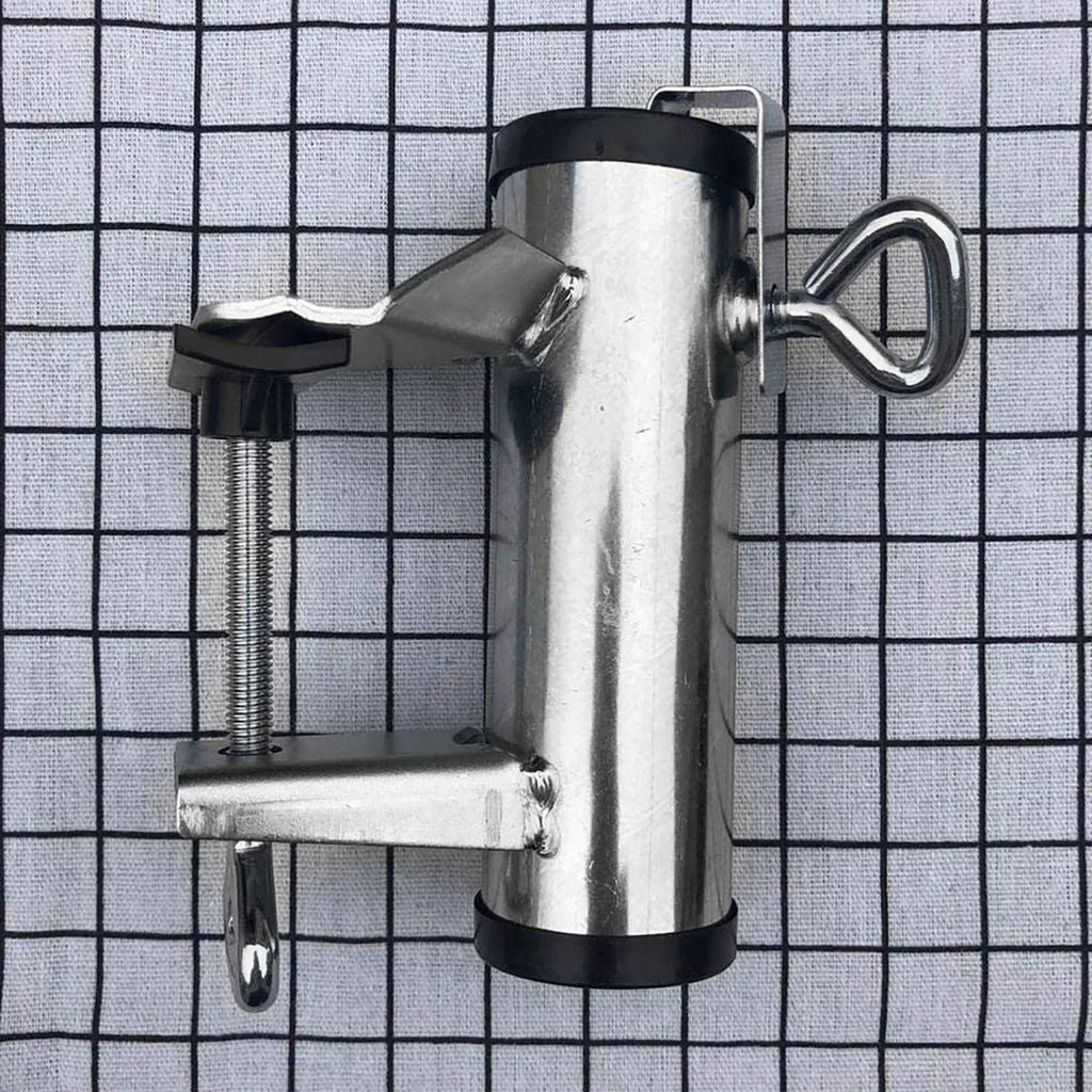 Metall Sonnenschirmhalter - Verstellbare Klemme Für Balkongeländer Bis 6,6cm
