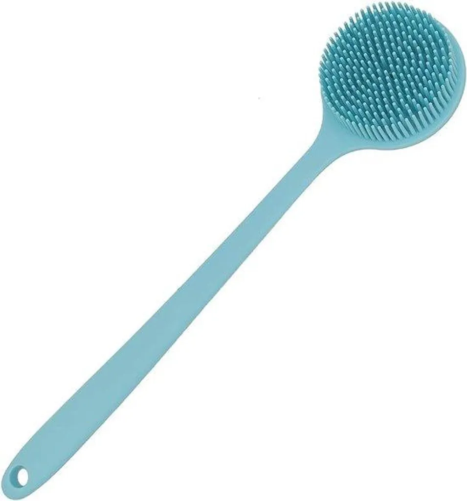 Brosse sanitaire silicone souple pour nettoyage complet des WC noirs