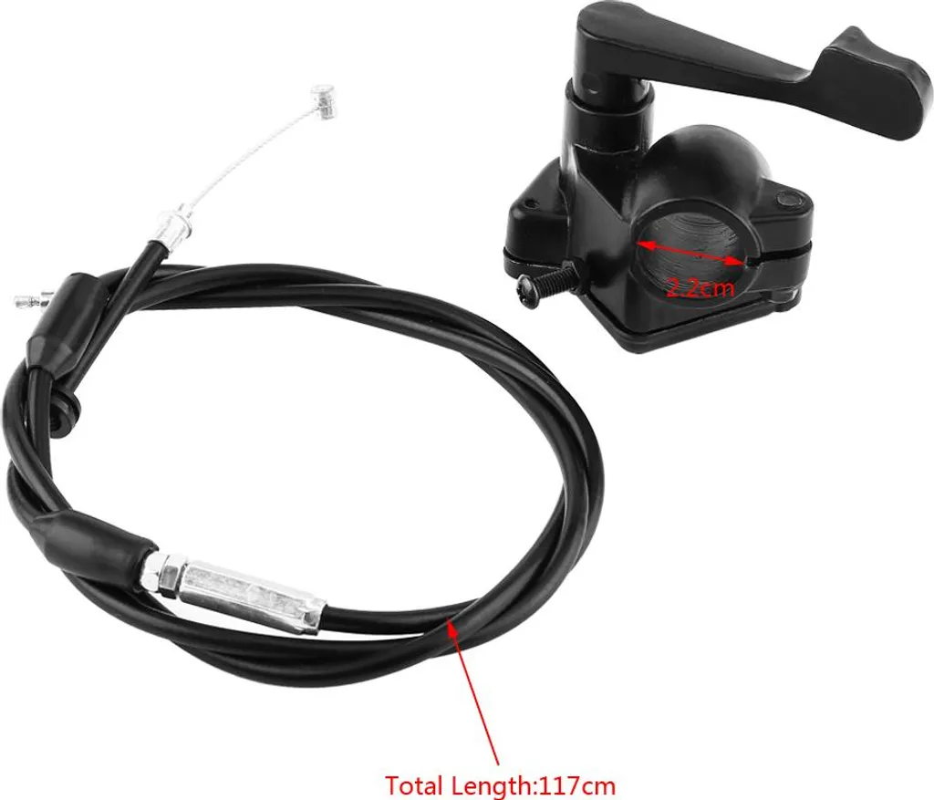 Acceleratore a Pollice Moto e ATV 22mm - Alluminio Antiruggine Universale - 5