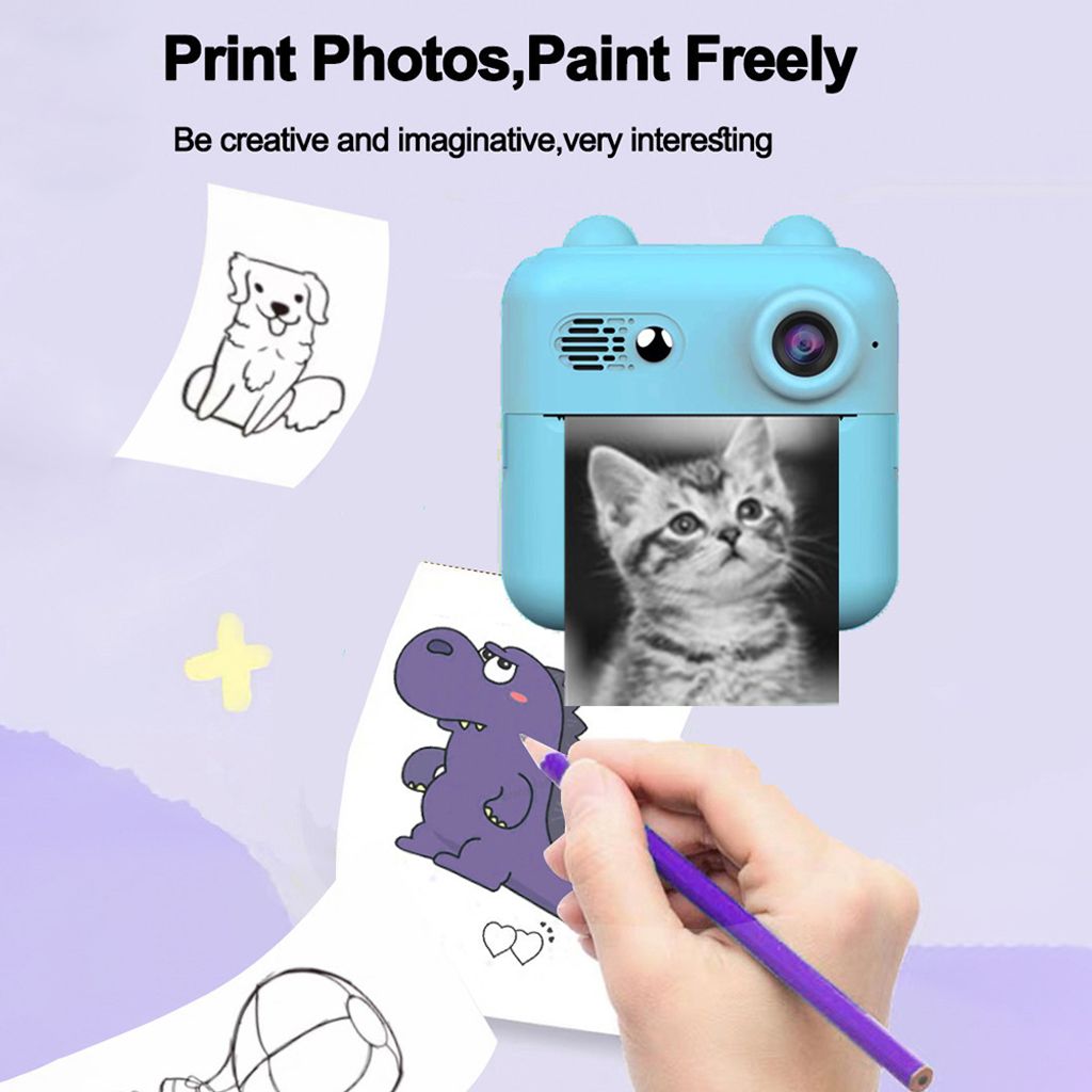 1080P fotoaparát na okamžitú tlač Prenosná mini Obrázok produktu 7