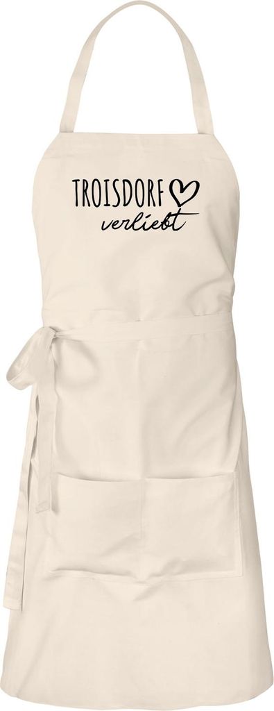Huuraa Schürze Troisdorf verliebt Natur mit Taschen Baumwolle Kochschürze Geschenkidee