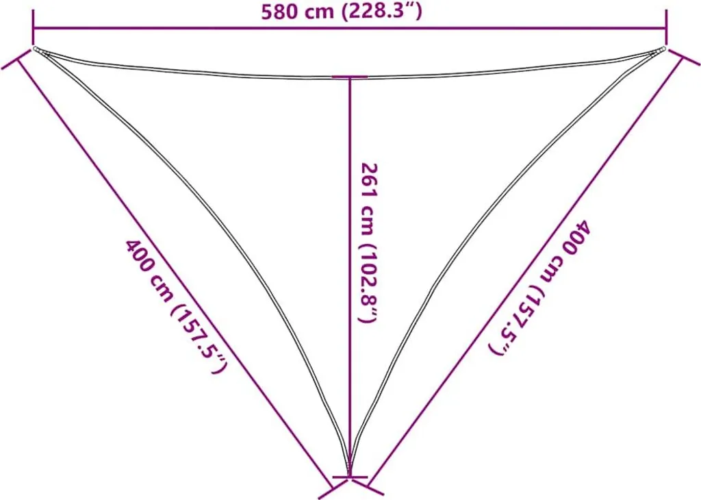 Vela Ombreggiante Economica HDPE 160g 4x4x5,8m Rossa - Prezzo Outlet - 10