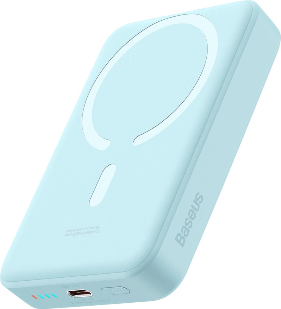 Baseus Magnetic Mini 10000 mAh Kabelloses Laden Blau