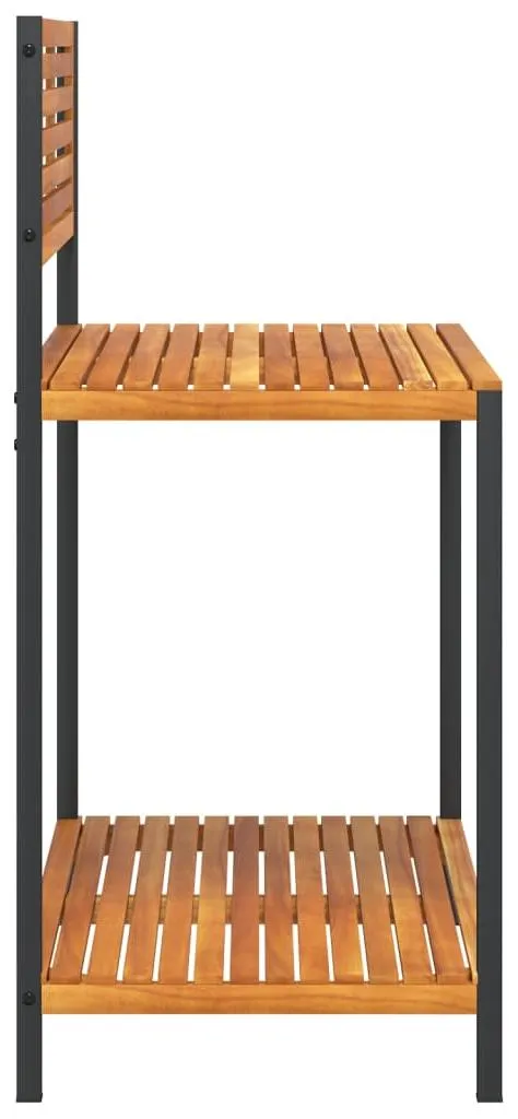 Table de rempotage haute vidaXL : évitez le mal de dos au jardin 90x50cm - 5