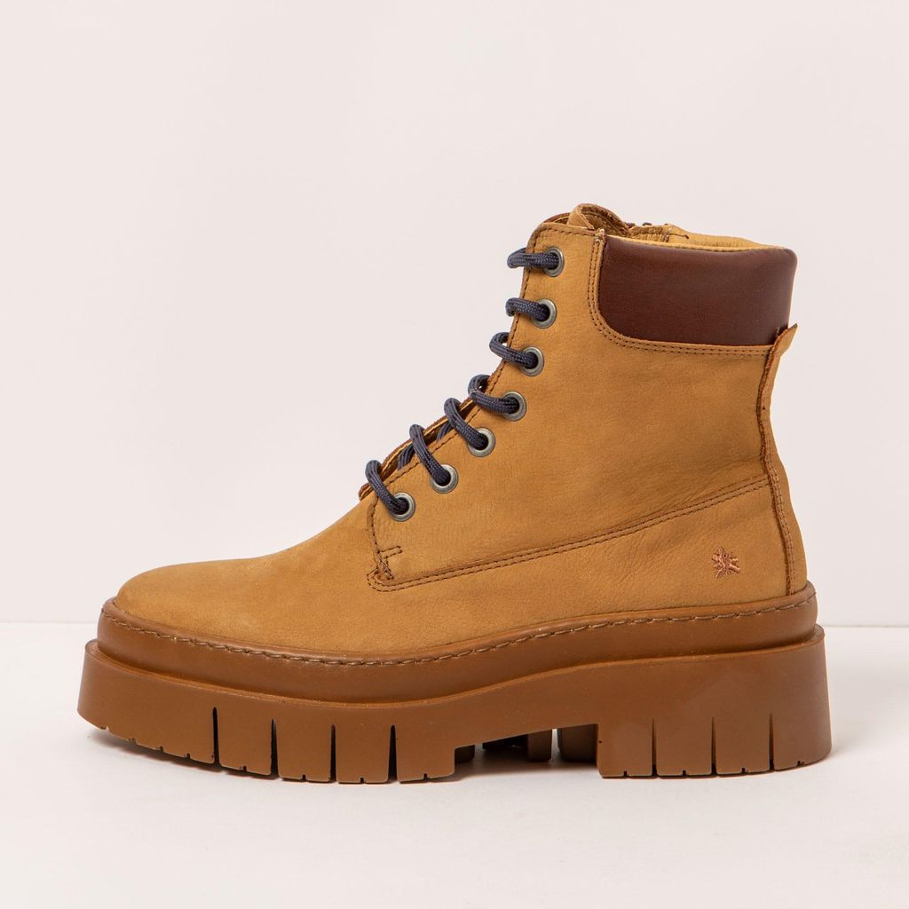Art Schnürstiefel Damen 1967 NOBUCK KARAMEL/AMBERES Farbe Gelb