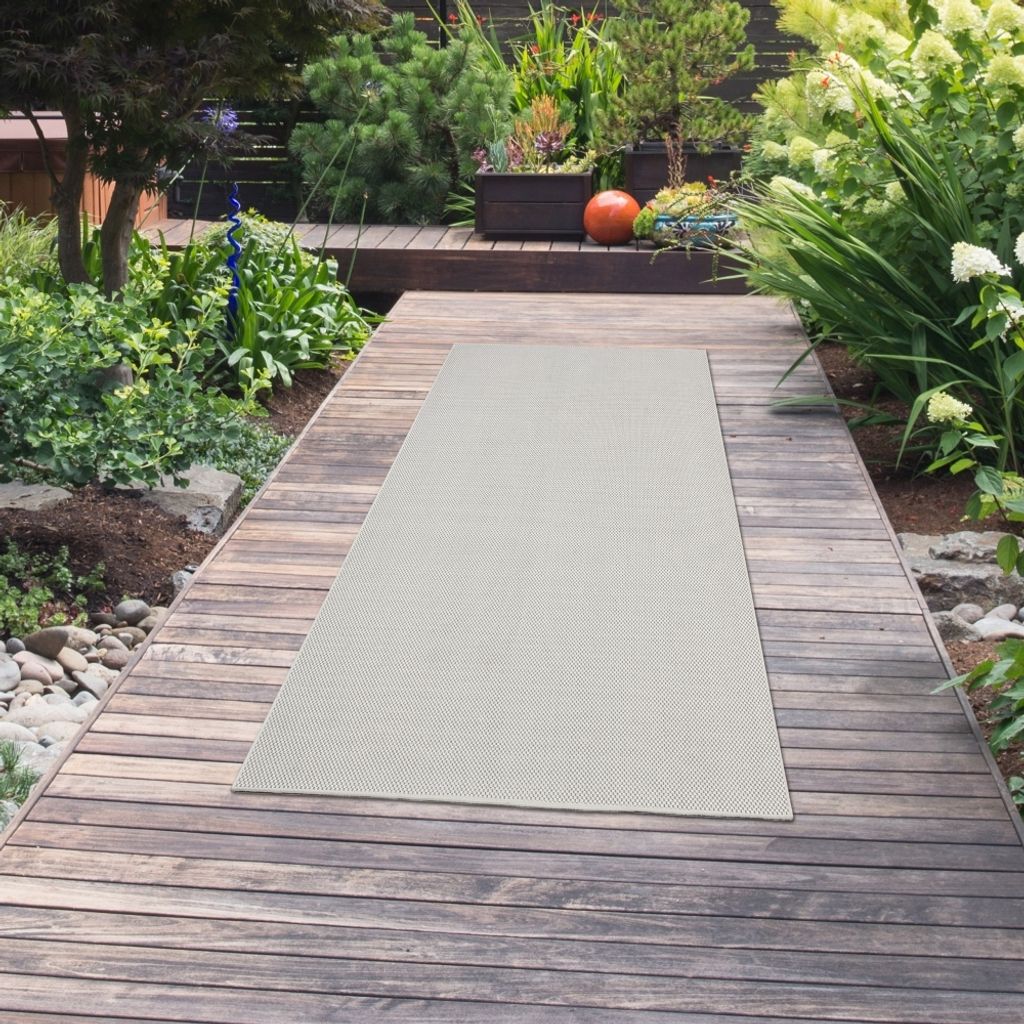 Teppich Modern Sisal In- & Outdoor creme Größe - 80 x 200 Produktbild 