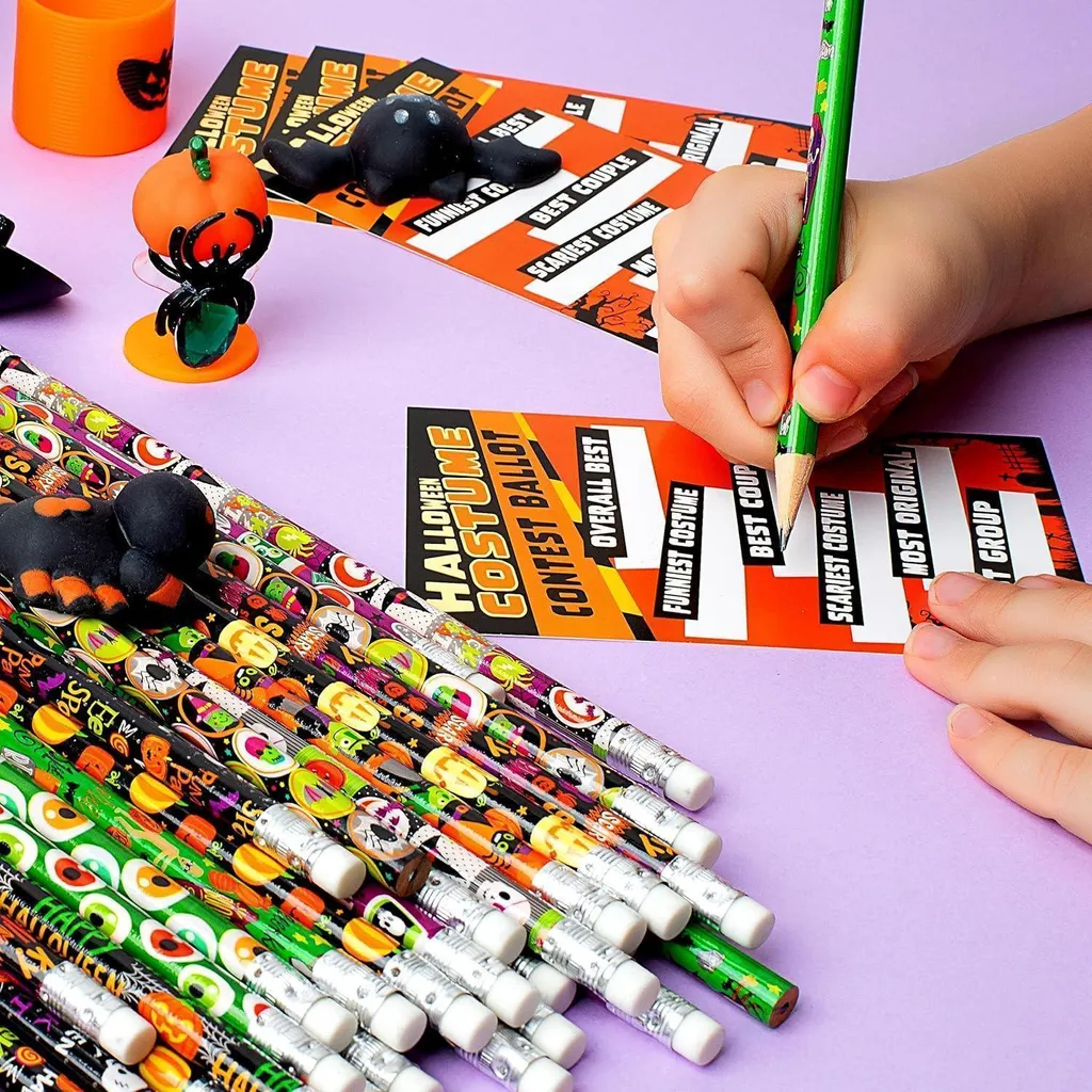 32 Pezzi Set Regalo Halloween Per Bambini: Mini Taccuini E Matite, Kit Festa Per Scuola E Attività