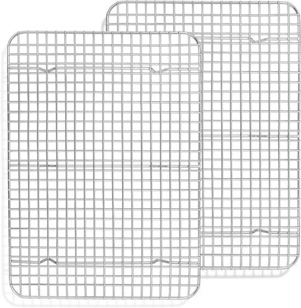 Grilles de Barbecue Allecto Plus Inox - Haute Résistance 38,9x28,8 cm