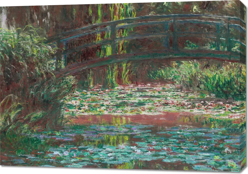 Offerta Quadro Monet 100x70 Water Lily Pond - Tela Salotto Vintage