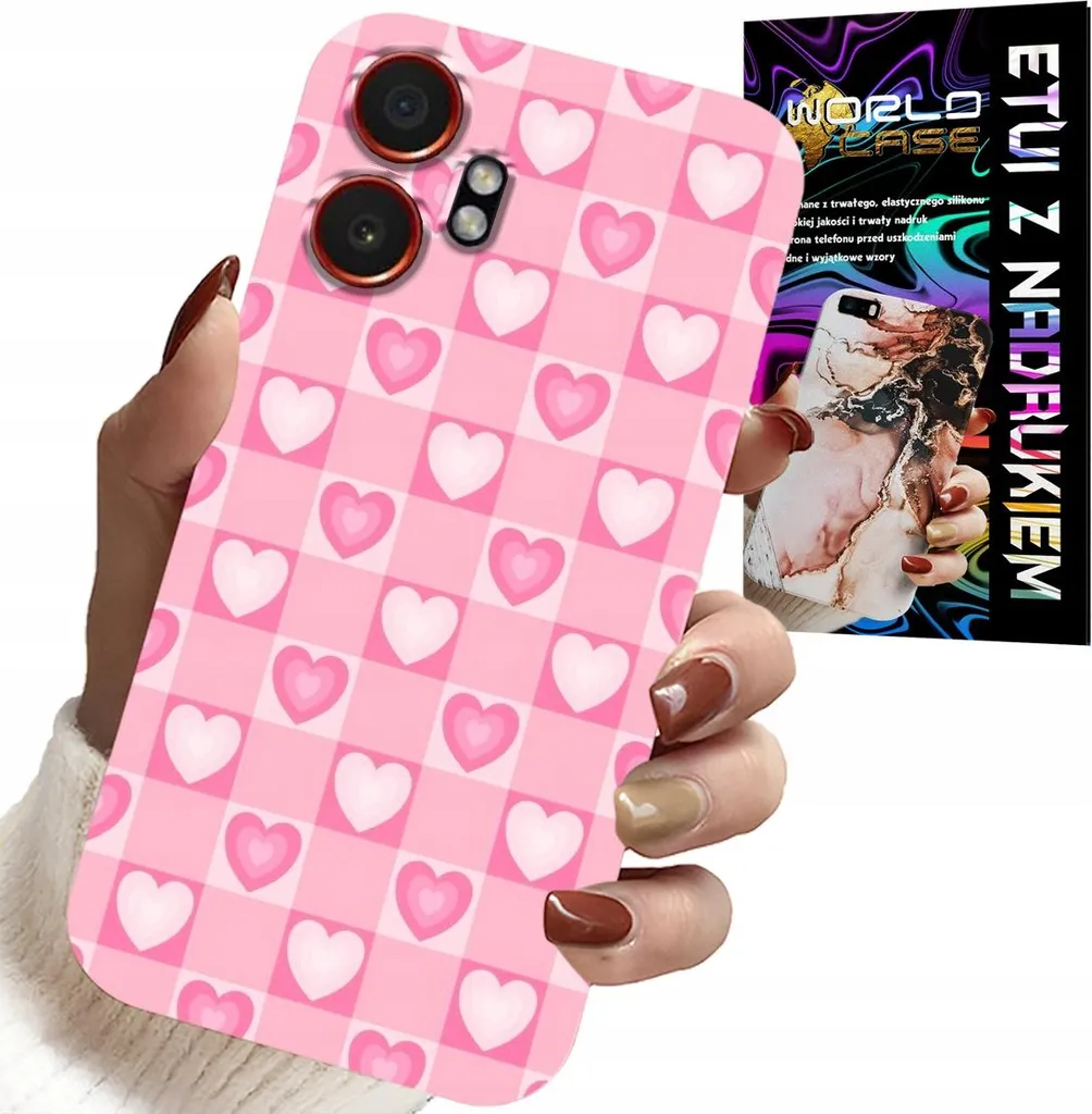 Kit Cover Samsung Xcover 7 Pro Rosa Cuore e Vetro Temperato 9H