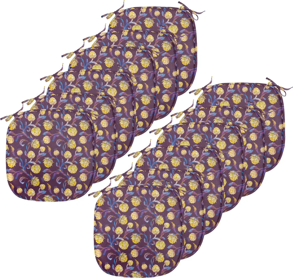 Cuscini Sedie ABAKUHAUS Artischocke Blu-Giallo | Design 40x40 cm