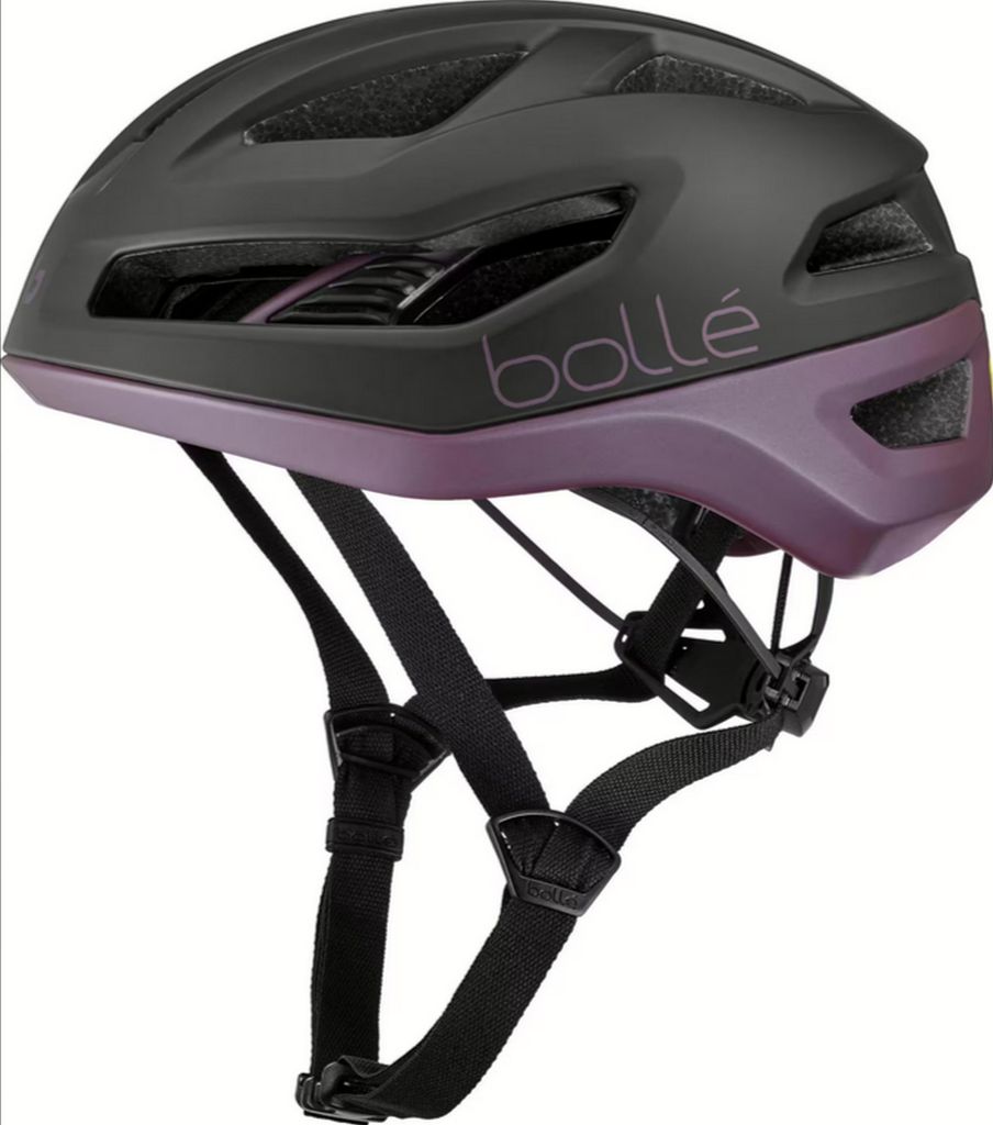 BOLLÉ Rennrad-Fahrradhelm "Eco Avio Pure Mips" black purple matte