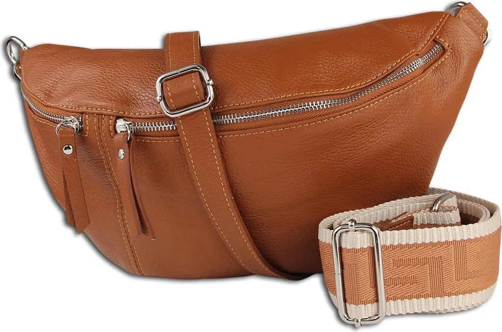 Regalo Donna: Borsa Pelle Blu Toscanto OTT821BC Tracolla Artigianale
