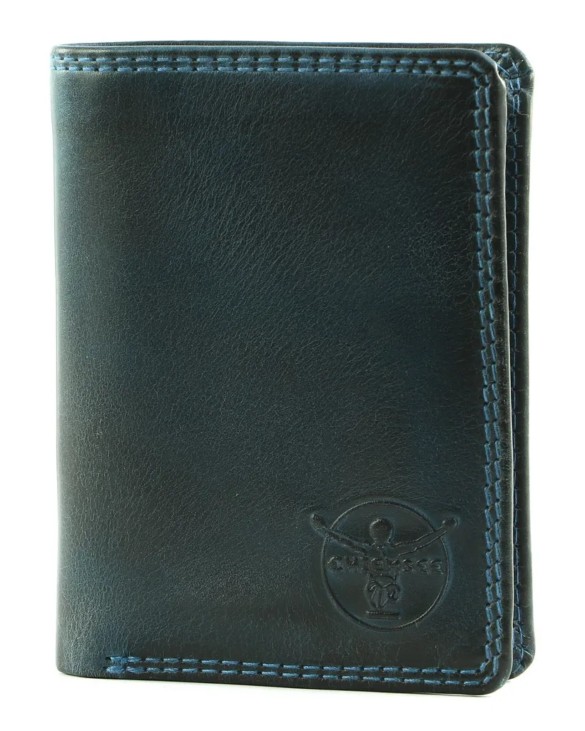 CHIEMSEE Portefeuille en Cuir Véritable pour Homme en Bleu Pétrole