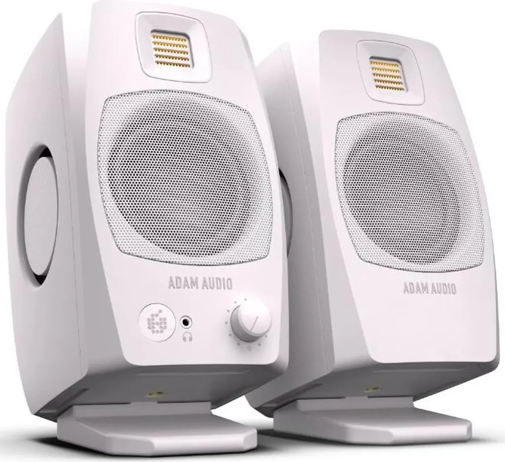 Adam Audio D3V White Enceintes Idéales pour Mixage et Montage Vidéo