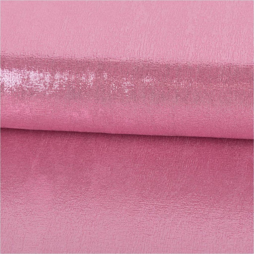 Jerseystoff Meterware Glitzer Slinky Bijoux Foil rosa 1,45m