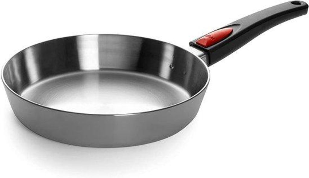 Induktive Bratpfanne Ø 24 cm - Edelstahl - Backofenfest bis 220°